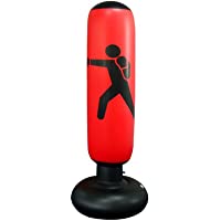 QEPOL Saco de Boxeo de Fitness- Pesado Entrenamiento de Patada Inflable Vertical Fitness Target Tower Bag Bolsa de…